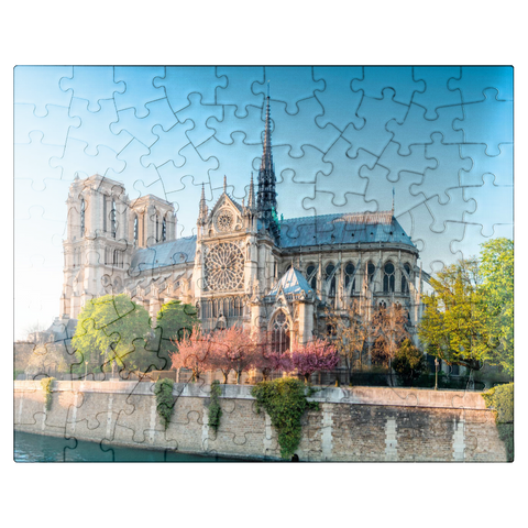 puzzleplate Notre Dame de Paris Cathedral on the Seine - France 100 Jigsaw Puzzle
