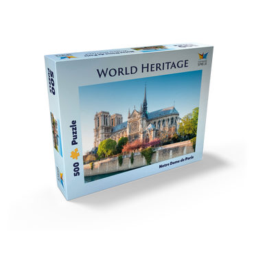 Notre Dame de Paris Cathedral on the Seine - France 500 Jigsaw Puzzle box view1