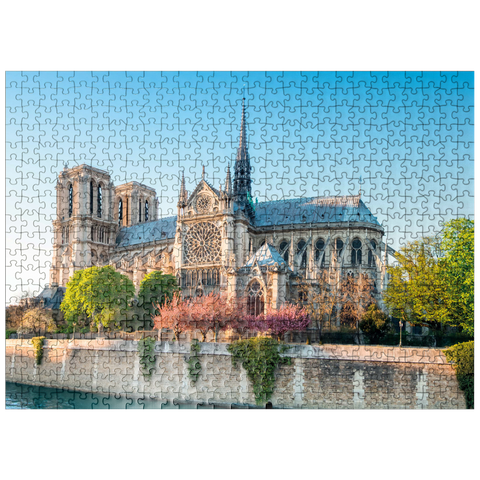 puzzleplate Notre Dame de Paris Cathedral on the Seine - France 500 Jigsaw Puzzle