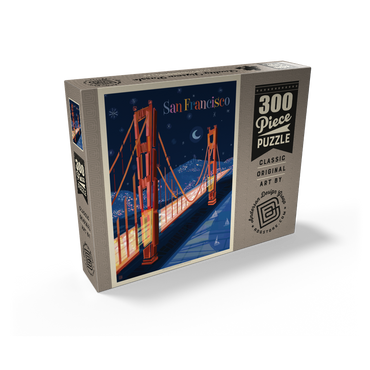 San Francisco: Golden Gate (Mod Design), Vintage Poster 300 Jigsaw Puzzle box view2