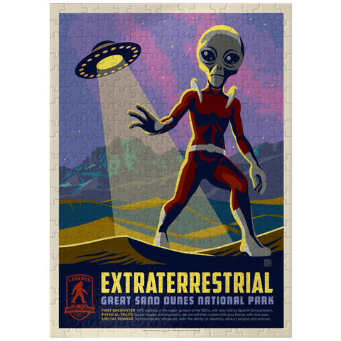 puzzleplate Legends Of The National Parks: Great Sand Dune's Extraterrestrials, Vintage Poster 300 Jigsaw Puzzle