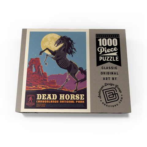 Legends Of The National Parks: Canyonlands' Dead Horse, Vintage Poster 1000 Jigsaw Puzzle box view3