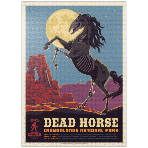puzzleplate Legends Of The National Parks: Canyonlands' Dead Horse, Vintage Poster 1000 Jigsaw Puzzle