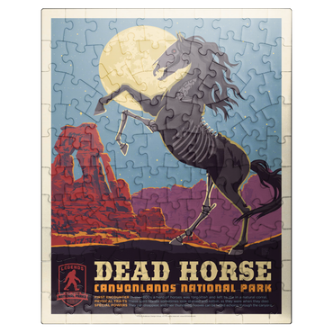 puzzleplate Legends Of The National Parks: Canyonlands' Dead Horse, Vintage Poster 100 Jigsaw Puzzle