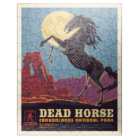 puzzleplate Legends Of The National Parks: Canyonlands' Dead Horse, Vintage Poster 100 Jigsaw Puzzle
