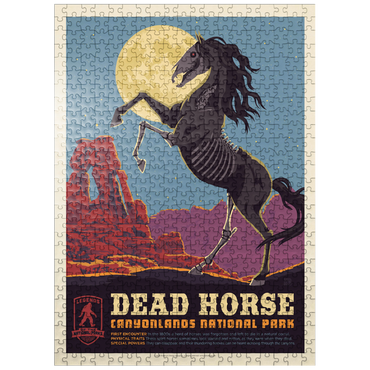 puzzleplate Legends Of The National Parks: Canyonlands' Dead Horse, Vintage Poster 500 Jigsaw Puzzle