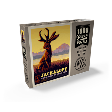 Legends Of The National Parks: Grand Teton's Jackalope, Vintage Poster 1000 Jigsaw Puzzle box view2