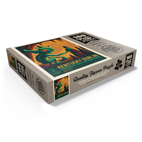 Legends Of The National Parks: Mammoth Cave's Kentucky Goblin, Vintage Poster 100 Jigsaw Puzzle box view1
