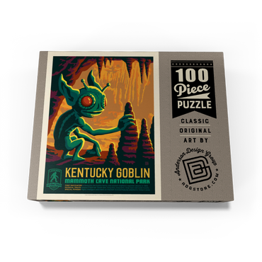 Legends Of The National Parks: Mammoth Cave's Kentucky Goblin, Vintage Poster 100 Jigsaw Puzzle box view3