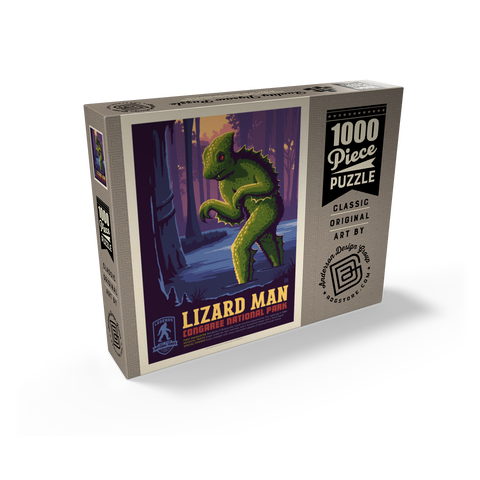 Legends Of The National Parks: Congaree's Lizard Man, Vintage Poster 1000 Jigsaw Puzzle box view2