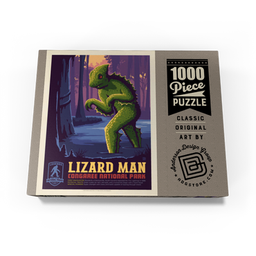 Legends Of The National Parks: Congaree's Lizard Man, Vintage Poster 1000 Jigsaw Puzzle box view3
