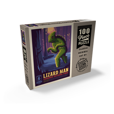 Legends Of The National Parks: Congaree's Lizard Man, Vintage Poster 100 Jigsaw Puzzle box view2