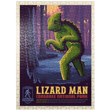 puzzleplate Legends Of The National Parks: Congaree's Lizard Man, Vintage Poster 500 Jigsaw Puzzle