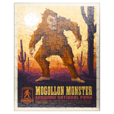 puzzleplate Legends Of The National Parks: Saguaro's Mogollon Monster, Vintage Poster 100 Jigsaw Puzzle