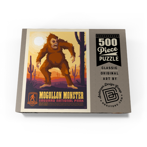 Legends Of The National Parks: Saguaro's Mogollon Monster, Vintage Poster 500 Jigsaw Puzzle box view3