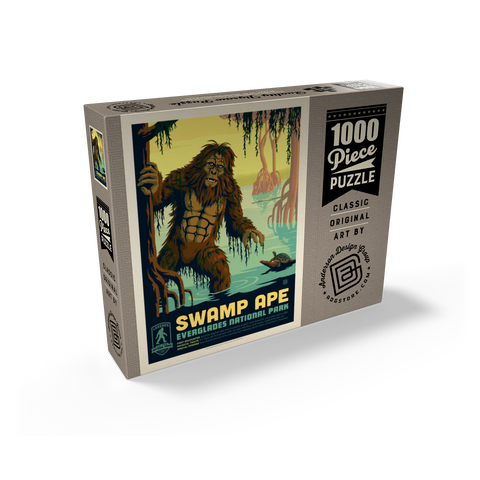 Legends Of The National Parks: Everglade's Swamp Ape, Vintage Poster 1000 Jigsaw Puzzle box view2