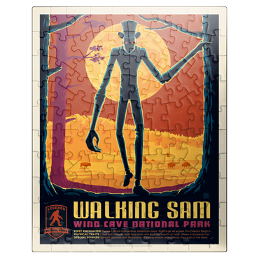 puzzleplate Legends Of The National Parks: Wind Cave's Walking Sam, Vintage Poster 100 Jigsaw Puzzle