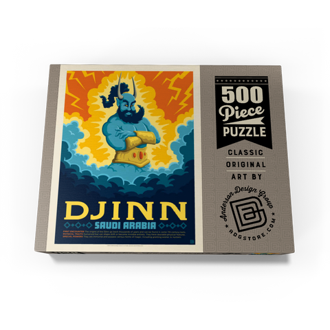 Mythical Creatures: Djinn (Saudi Arabia), Vintage Poster 500 Jigsaw Puzzle box view3