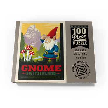 Mythical Creatures: Gnomes (Switzerland), Vintage Poster 100 Jigsaw Puzzle box view3