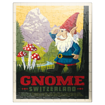 puzzleplate Mythical Creatures: Gnomes (Switzerland), Vintage Poster 100 Jigsaw Puzzle
