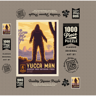 Legends Of The National Parks: Joshua Tree's Yucca Man, Vintage Poster 1000 Jigsaw Puzzle box 3D Modell