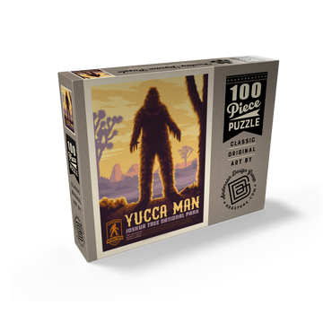 Legends Of The National Parks: Joshua Tree's Yucca Man, Vintage Poster 100 Jigsaw Puzzle box view2