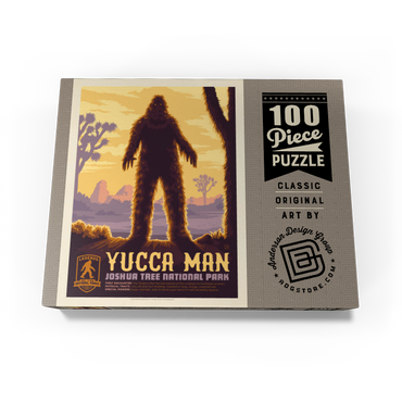 Legends Of The National Parks: Joshua Tree's Yucca Man, Vintage Poster 100 Jigsaw Puzzle box view3