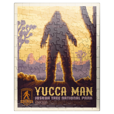 puzzleplate Legends Of The National Parks: Joshua Tree's Yucca Man, Vintage Poster 100 Jigsaw Puzzle