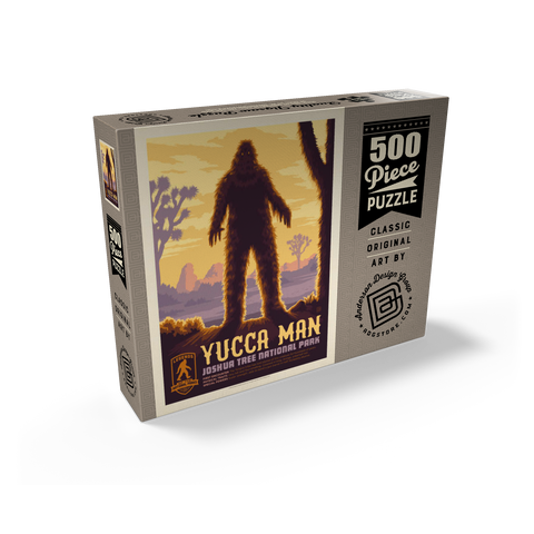 Legends Of The National Parks: Joshua Tree's Yucca Man, Vintage Poster 500 Jigsaw Puzzle box view2