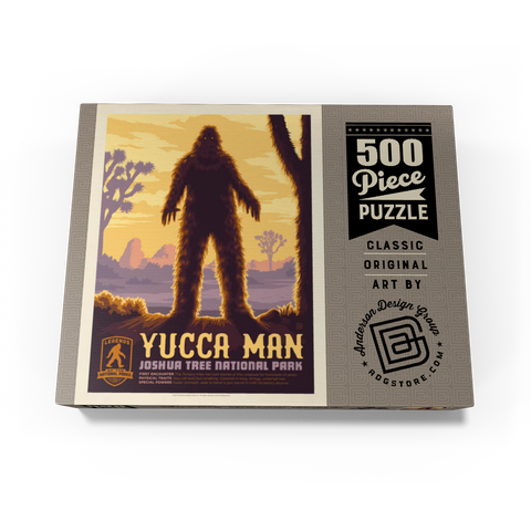 Legends Of The National Parks: Joshua Tree's Yucca Man, Vintage Poster 500 Jigsaw Puzzle box view3