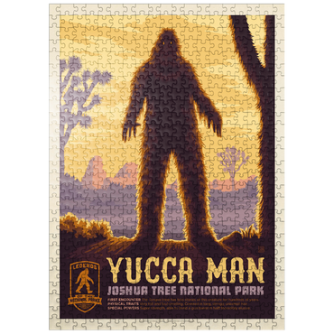 puzzleplate Legends Of The National Parks: Joshua Tree's Yucca Man, Vintage Poster 500 Jigsaw Puzzle