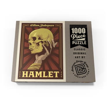 Hamlet: William Shakespeare, Vintage Poster 1000 Jigsaw Puzzle box view3