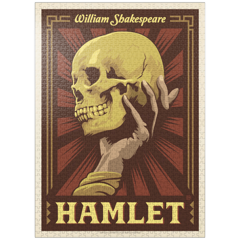 puzzleplate Hamlet: William Shakespeare, Vintage Poster 1000 Jigsaw Puzzle