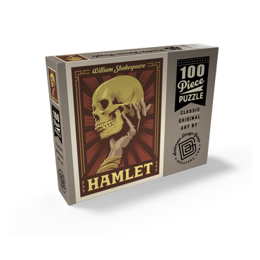 Hamlet: William Shakespeare, Vintage Poster 100 Jigsaw Puzzle box view2