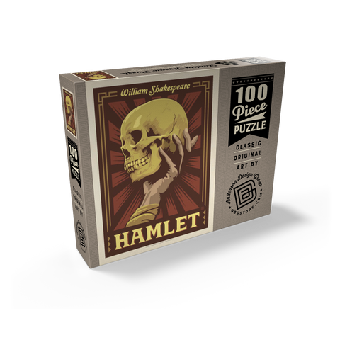 Hamlet: William Shakespeare, Vintage Poster 100 Jigsaw Puzzle box view2