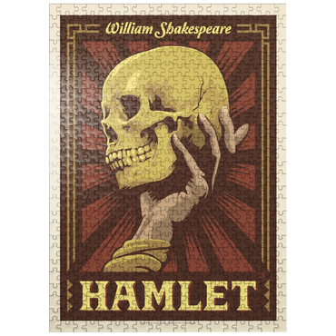 puzzleplate Hamlet: William Shakespeare, Vintage Poster 500 Jigsaw Puzzle