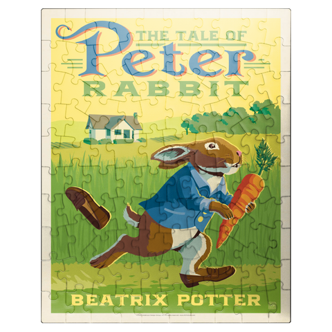 puzzleplate The Tale Of Peter Rabbit: Beatrix Potter, Vintage Poster 100 Jigsaw Puzzle