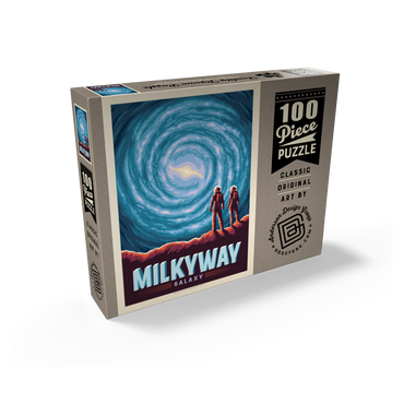 Milky Way Galaxy, Vintage Poster 100 Jigsaw Puzzle box view2