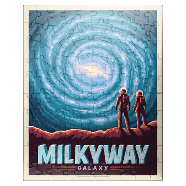 puzzleplate Milky Way Galaxy, Vintage Poster 100 Jigsaw Puzzle