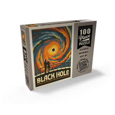 Black Hole: An Irresistible Attraction, Vintage Poster 100 Jigsaw Puzzle box view2
