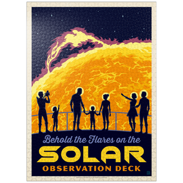 puzzleplate Solar Flare, Vintage Poster 1000 Jigsaw Puzzle