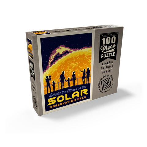 Solar Flare, Vintage Poster 100 Jigsaw Puzzle box view2