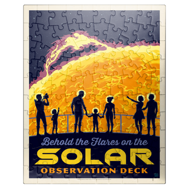puzzleplate Solar Flare, Vintage Poster 100 Jigsaw Puzzle