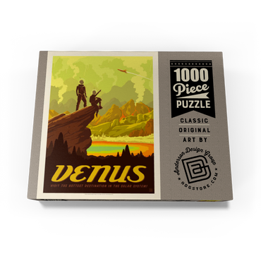 Venus: Hot Springs, Vintage Poster 1000 Jigsaw Puzzle box view3