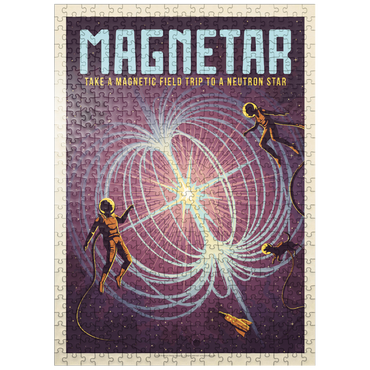 puzzleplate Magnetar: Neutron Star, Vintage Poster 500 Jigsaw Puzzle