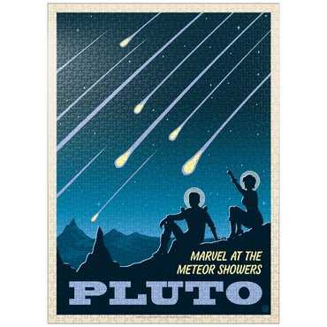 puzzleplate Pluto: Meteor Showers, Vintage Poster 1000 Jigsaw Puzzle