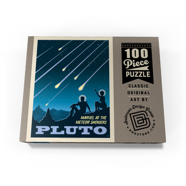 Pluto: Meteor Showers, Vintage Poster 100 Jigsaw Puzzle box view3