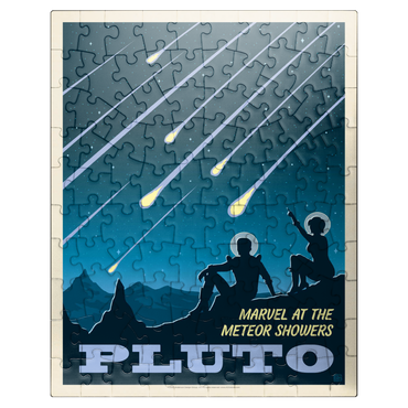 puzzleplate Pluto: Meteor Showers, Vintage Poster 100 Jigsaw Puzzle