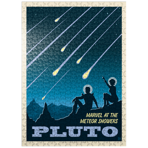 puzzleplate Pluto: Meteor Showers, Vintage Poster 500 Jigsaw Puzzle