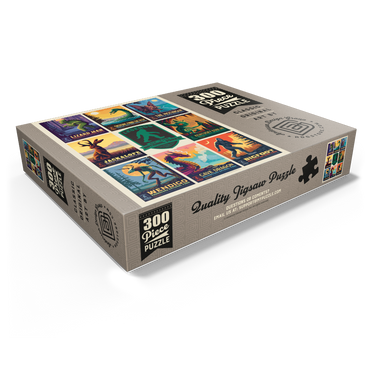Legends Of The National Parks: Multi-Image Print - Edition 1, Vintage Poster 300 Jigsaw Puzzle box view1